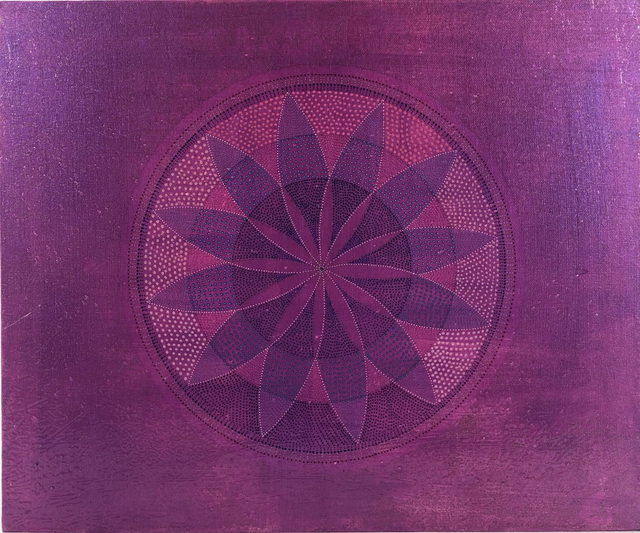 I pay Hommage to Marianne Williamson - toile originale 48cm x 36cm