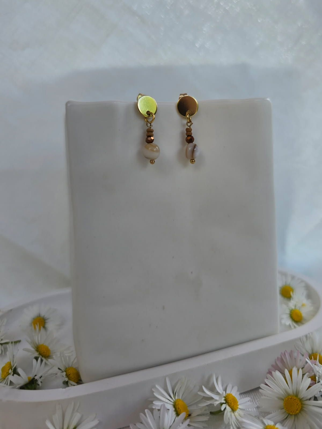 Boucles d&#039;oreilles &quot;Ébène &quot;