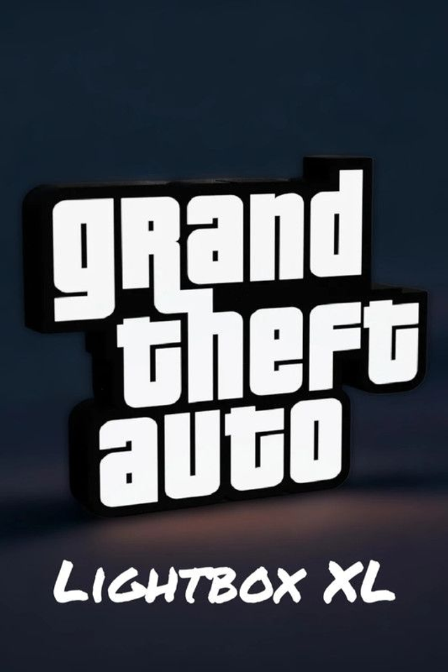 Lampe led GTA – Lightbox XL / Déco gaming urbaine & badass