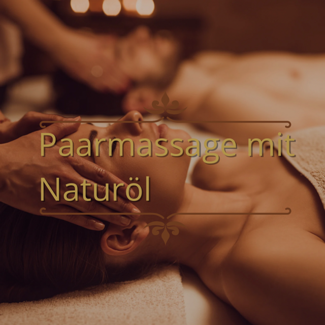 Paarmassage mit Naturöl