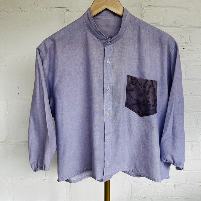 Collection Sumac - Chemise nouée dos parme