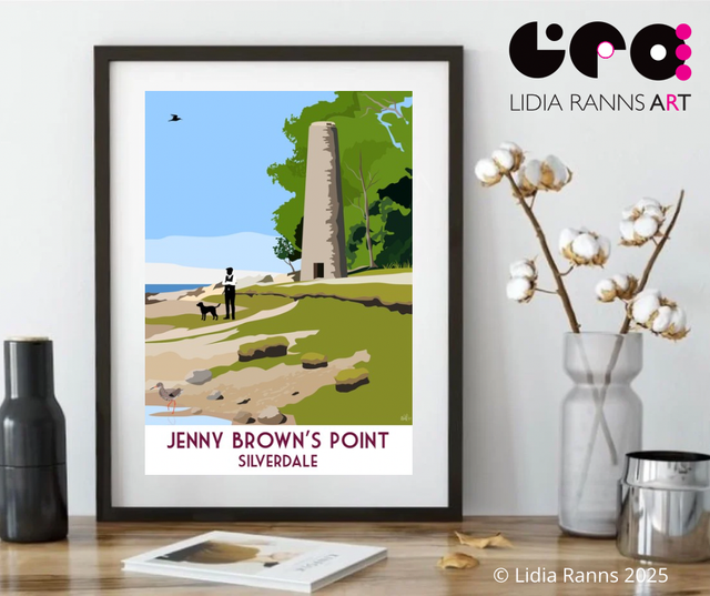 Jenny Browns Point, Silverdale. Open edition signed print 