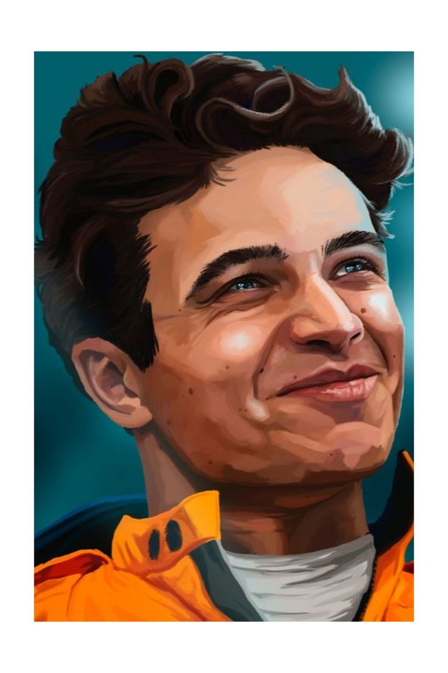 Lando Norris F1 McLaren Sports Art Print