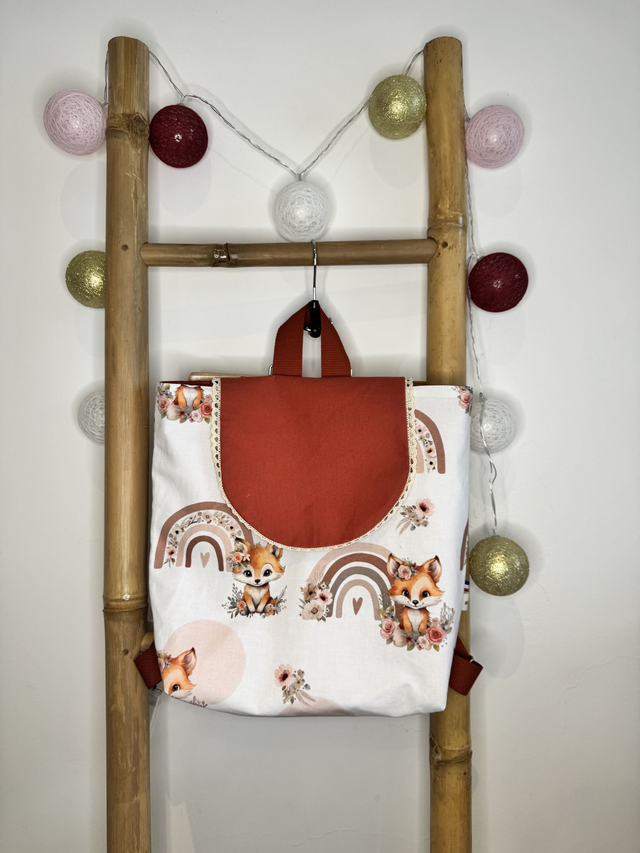 Sac à dos renard arc en ciel