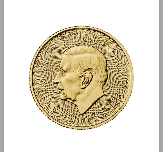 UK 1/4oz Gold Britannia 2023 King Charles III