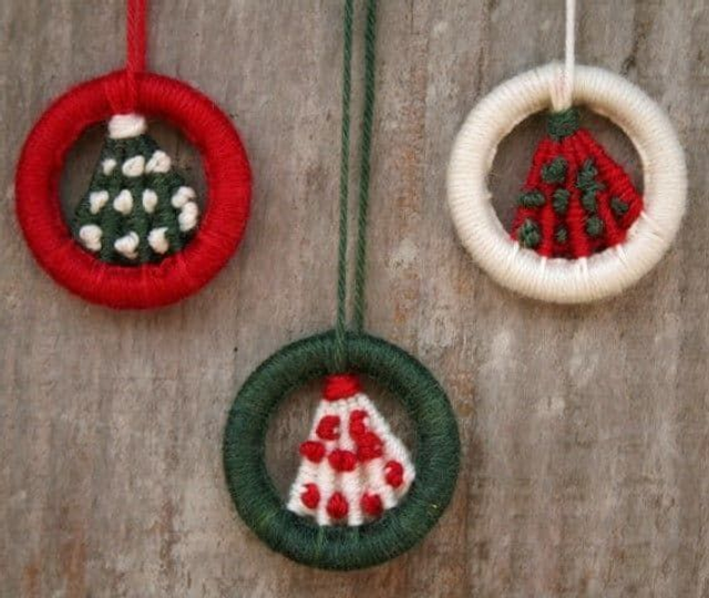 Dorset Button Kit - Christmas Tree Hanging Ornaments
