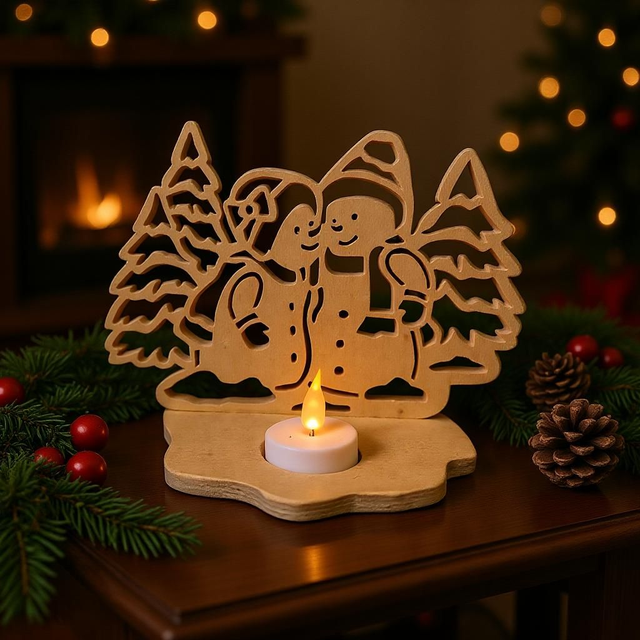 Couple Bonhomme de neige