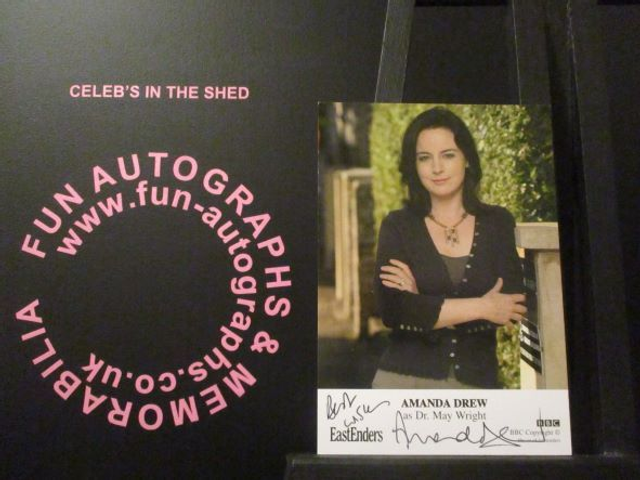 Amanda Drew (Dr.May Wright) Authentic Autographed EastEnders 6x4 Cast Card