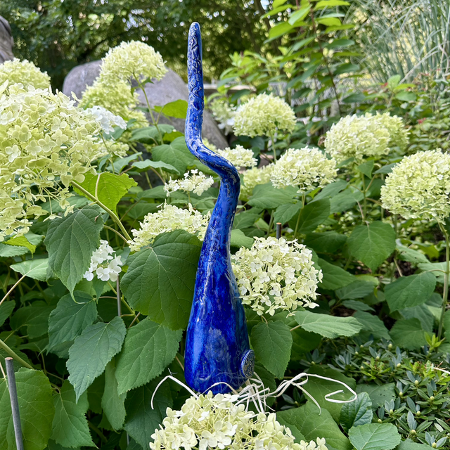 Gartenspitze - Käferzipfel dunkelblau 37 cm