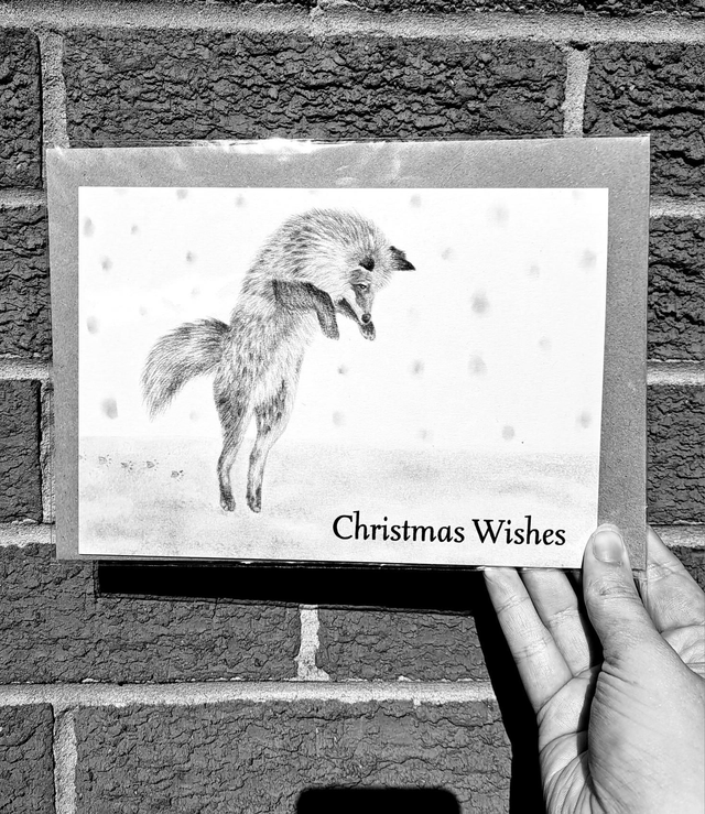 Christmas Fox Greetings Card