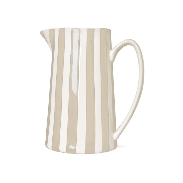 Pichet rayé SABLE