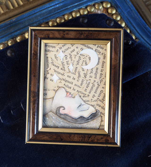 Gitane éclairée par la lune