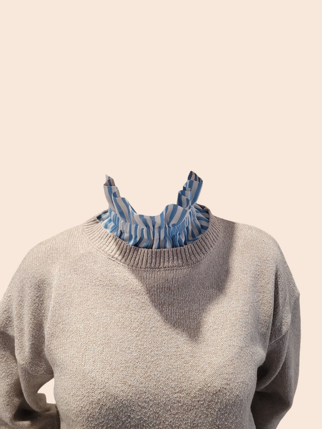 Tissuthèque col froufrou amovible