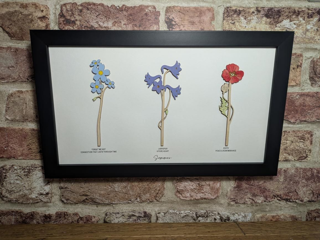 Birth Flower Frame - Spring/Summer/Autumn/Winter 