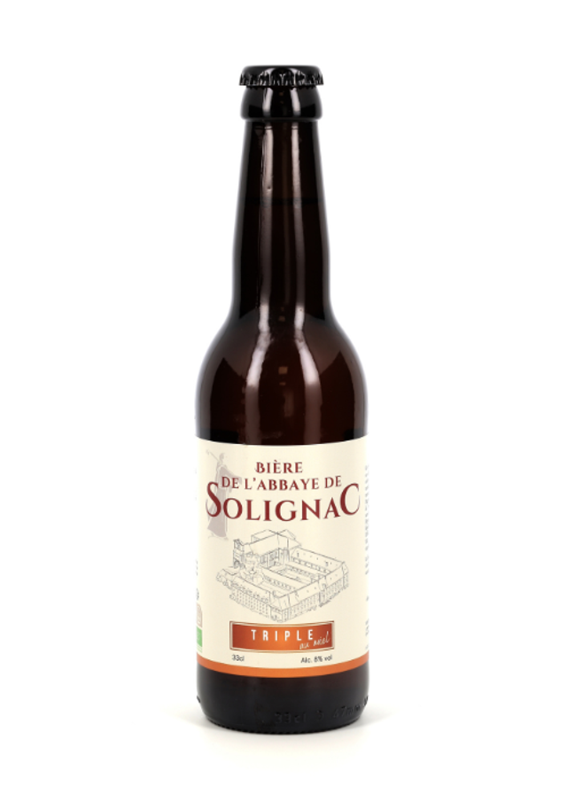Bière TRIPLE au Miel – 33cl – Abbaye de Solignac