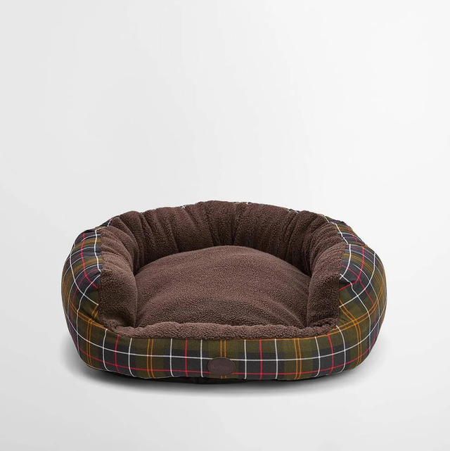Barbour Snuggle Dog Bed 35" Classic Tartan