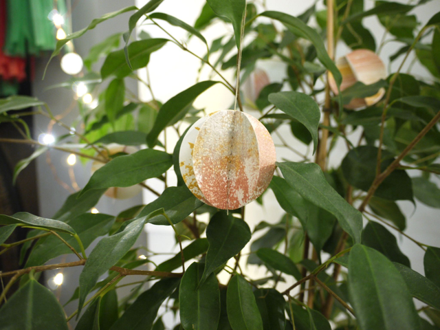 Handmade Recycled Paper Baubles