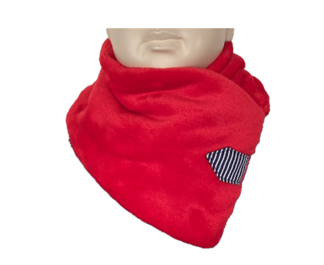 Cache cou doudou Rouge enfant Taille unique