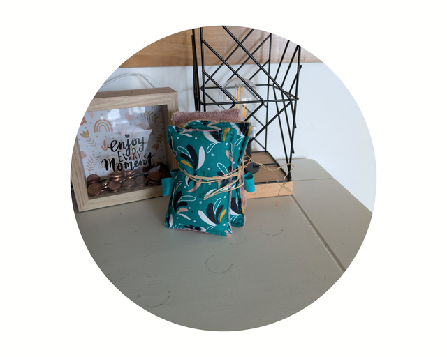 Eponges lavables bleu/vert