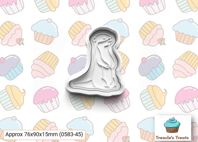 Otter Fondant/cookie stamp with cutter 