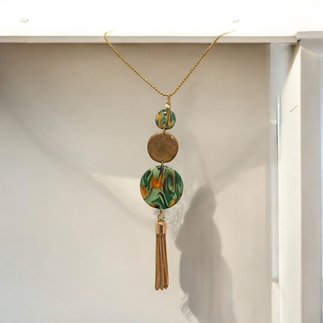 SAUTOIR TRIO TIGRE VERT