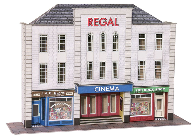 PO206 00/H0 Scale Low Relief Cinema &amp; Shops