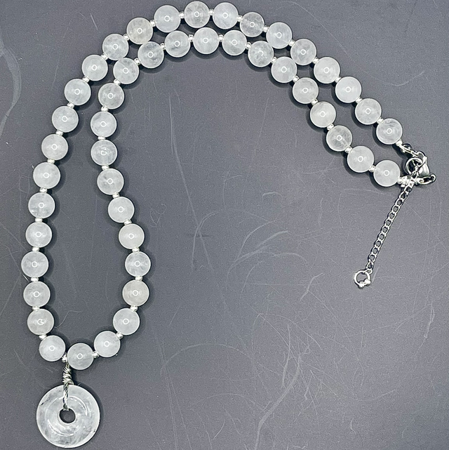 C78 - Collier perles cristal de roche