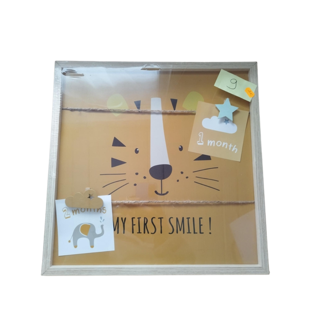 Cadre &quot;Mon Premier Sourire&quot; – Tigre