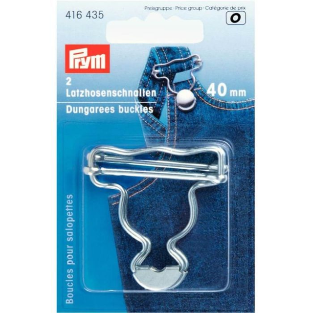 Prym Gespen voor tuinbroek 40mm zilver (416435)