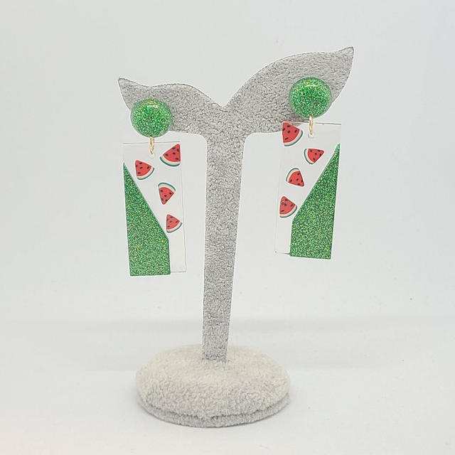 Boucles d&#039;oreilles Rectangle relief