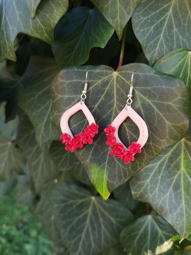 Collection Florale Pourpre - Boucles d&#039;oreilles Gladys