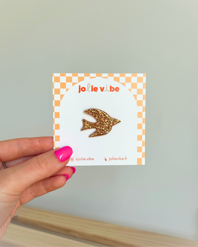 Oiseau doré - Pin's