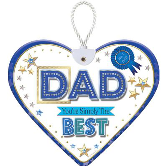 Heartfelt Dad Ceramic Heart Only £4.99
