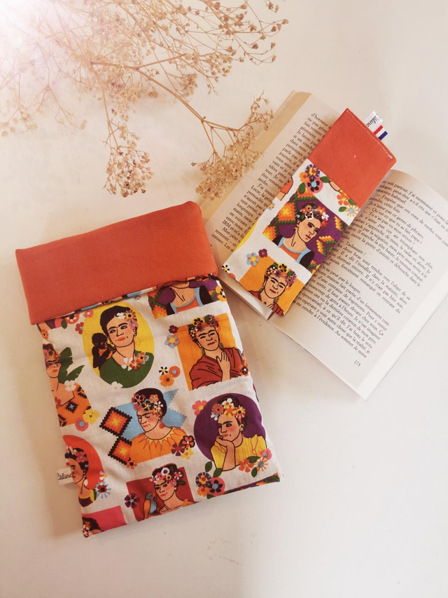 Marque-page Frida Kahlo orange 