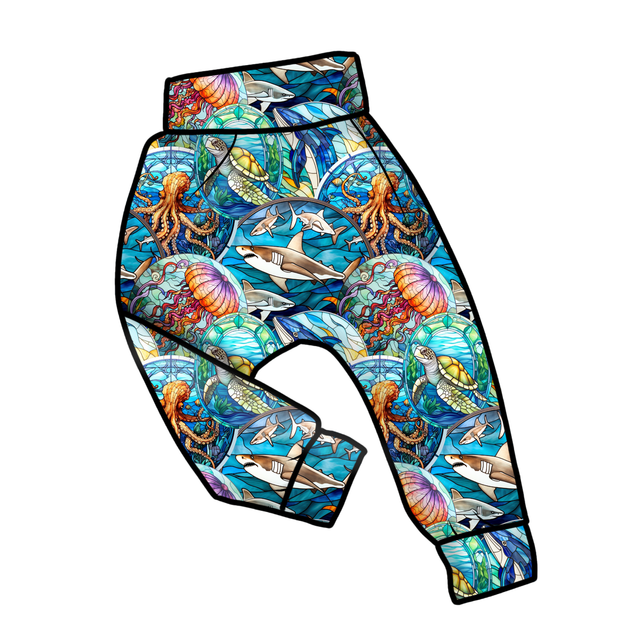 Dreamweaver 'Stained Glass Sealife' Harem Pants