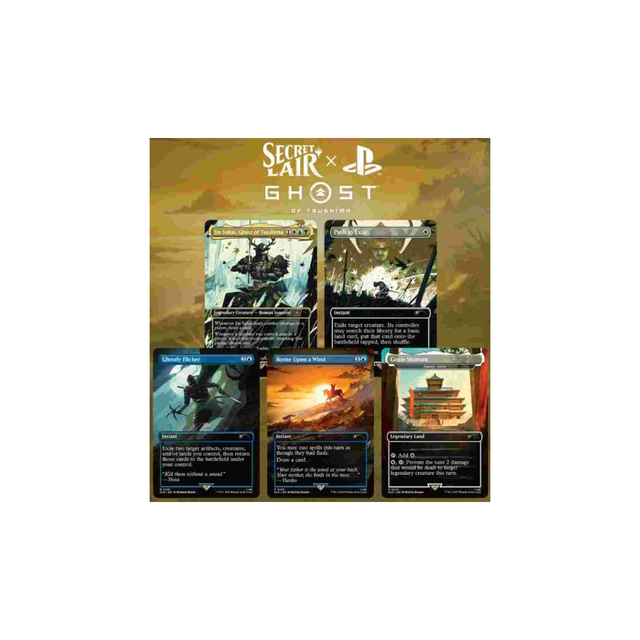 Playstation Secret Lair "Ghost of Tsushima" NON FOIL - Magic the Gathering  