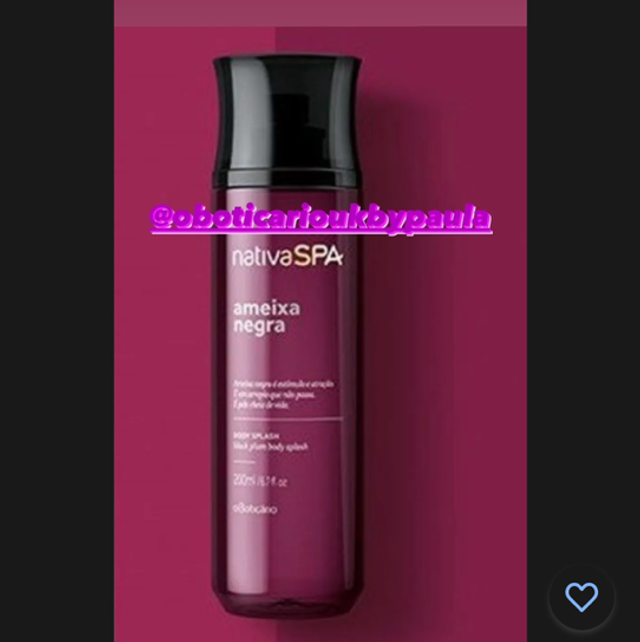 Nativa Spa Body Splash Ameixa Negra 200ml O Boticário Body Mist Black Plum*