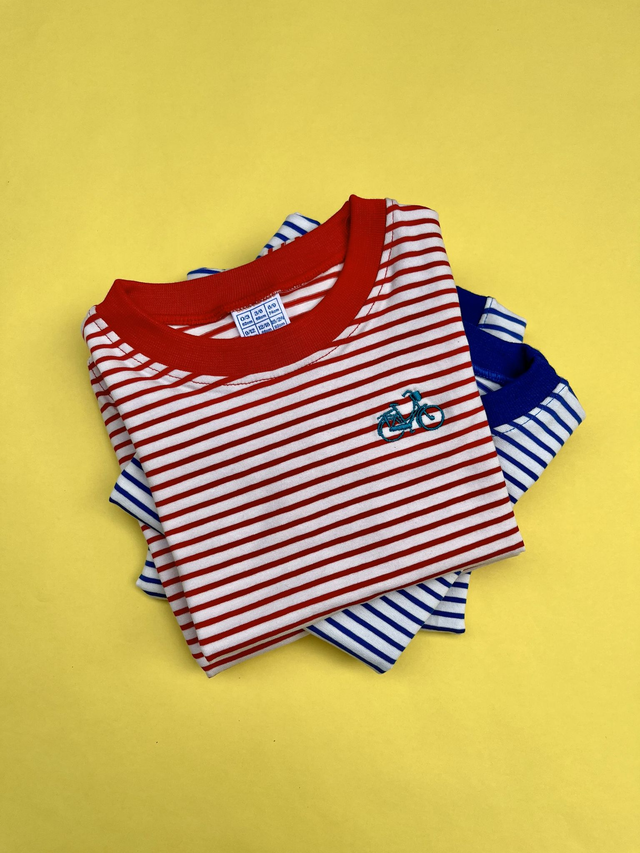 Camiseta Algodón Red Stripes 