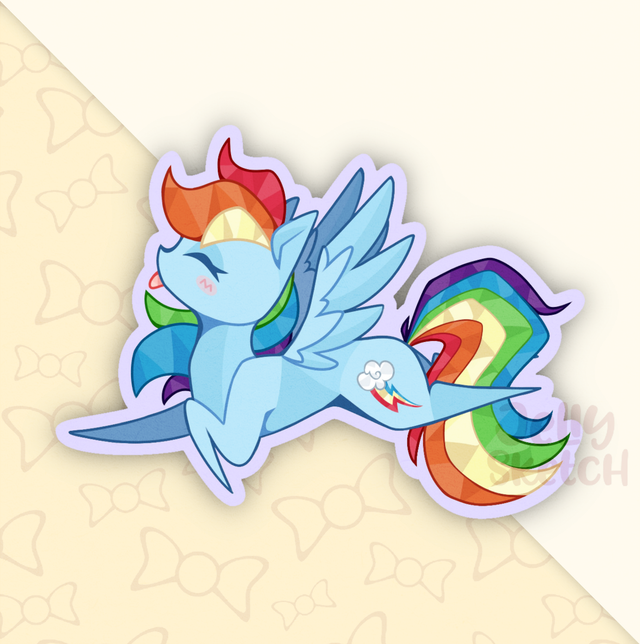 Rainbow Dash Witraż | MLP Sticker
