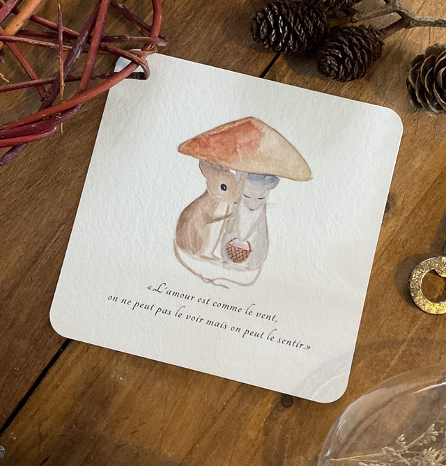L'amour - carte postale Saint Valentin