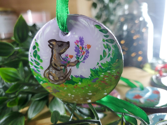 "Little Creature" Clay Ornament 