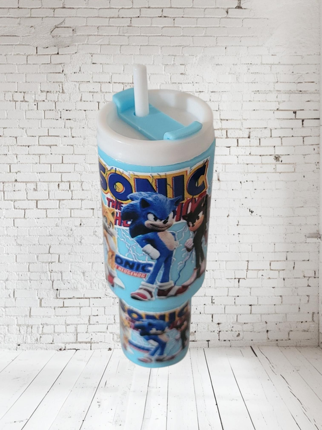 Porte cles gourde Sonic