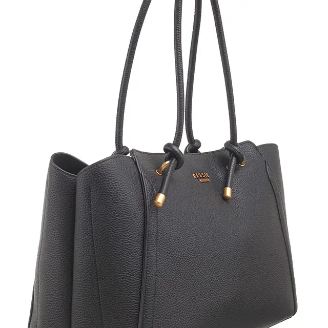 Black Knot Handle Shoulder Bag