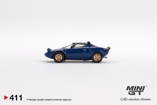 MGT00411 Mini GT 1/64 Lancia Stratos HF Stradale Bleu Vincennes (LHD)