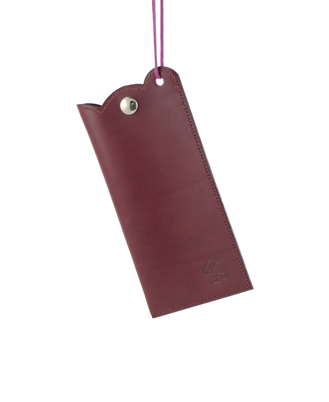 Etui à Lunettes avec cordon MEGANE Bordeaux Clair