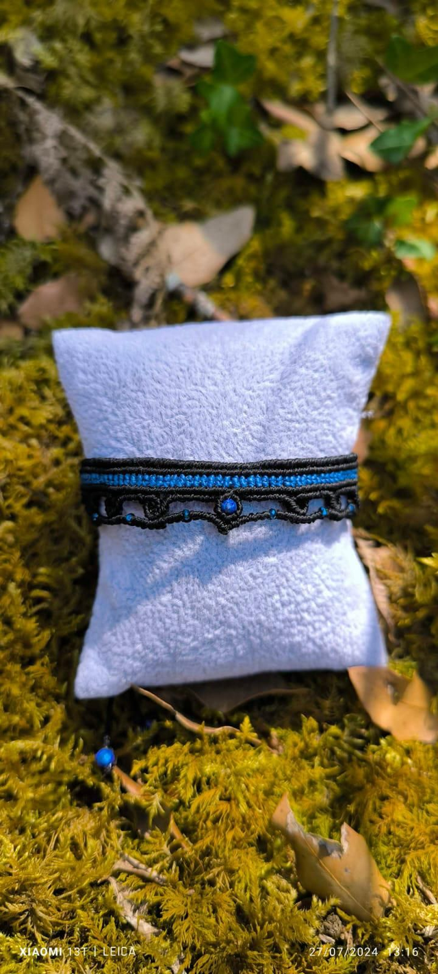 Bracelet avec lapis lazuli 3 mm