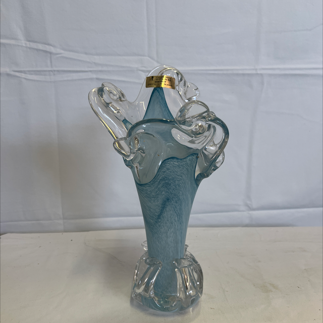 Vase en crystal de l cristallerie de lille de ré signé STEINER