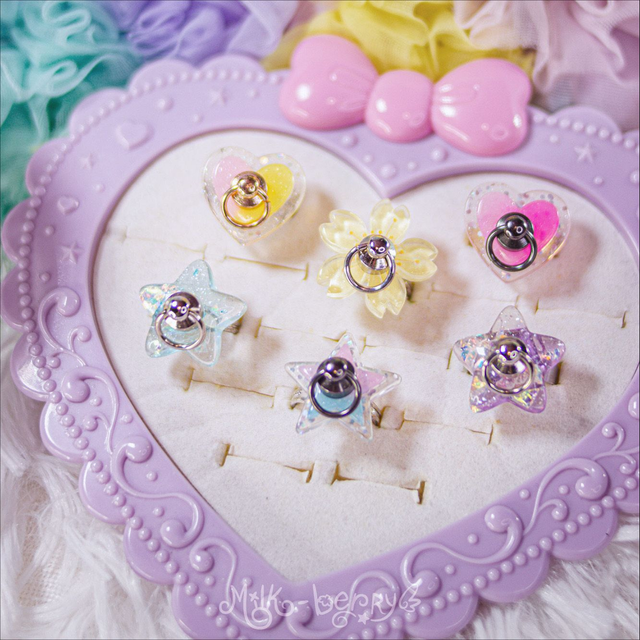 Bague Pastel Goth Étoile à Anneau