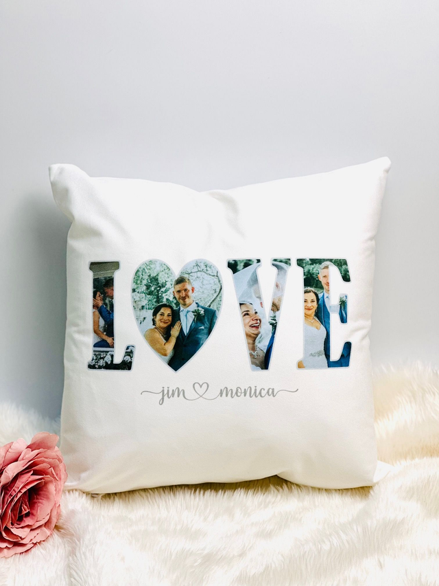 Personalised Photo LOVE cushion
