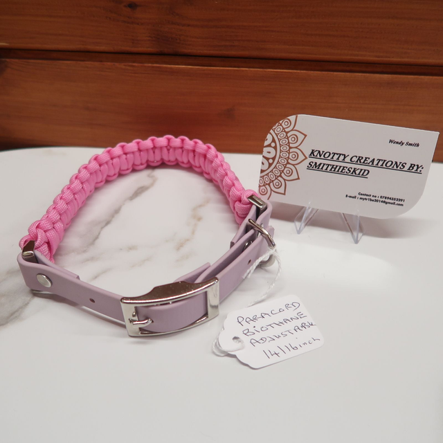 Paracord &amp; Biothane Adjustable Dog Collar